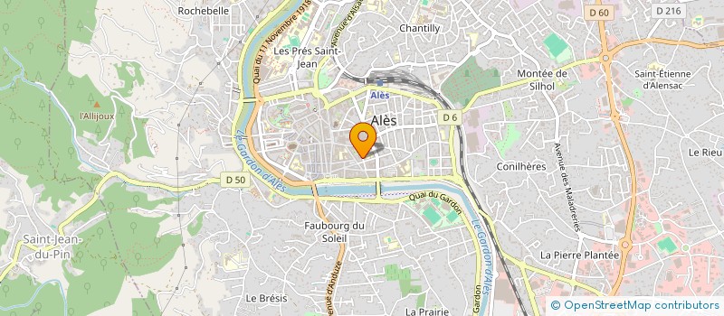 localisation de l'entreprise MADAME FLEUR MOHIER  ALES