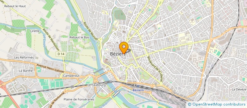 localisation de l'entreprise MADAME FLEUR NOUGARET à BEZIERS