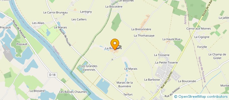 localisation de l'entreprise MADAME FLEUR RABUSSEAU  POUZAY