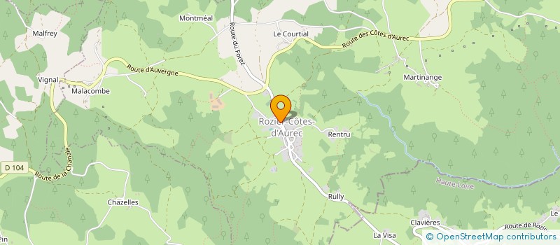 localisation de l'entreprise MADAME FLEUR SAISON à ROZIER-COTES-D'AUREC