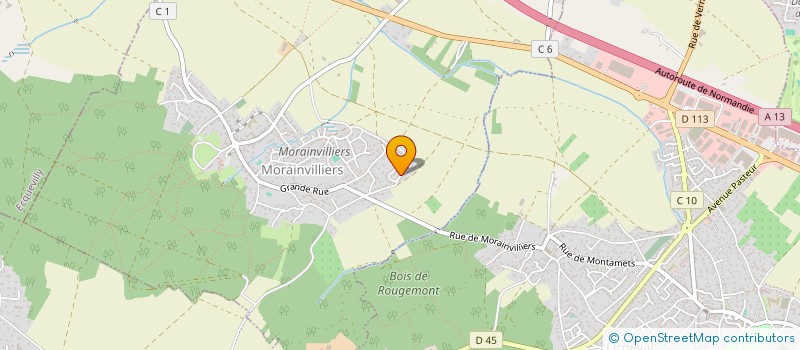 localisation de l'entreprise MADAME FLEUR SIMONNE  MORAINVILLIERS