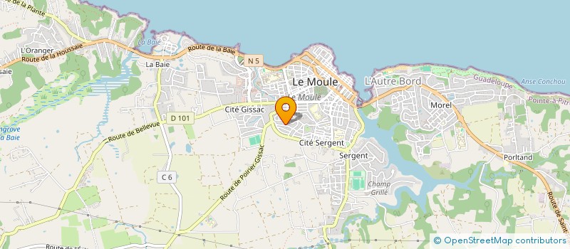 localisation de l'entreprise MADAME FLEURICIA CONFIAC à LE MOULE