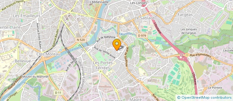 localisation de l'entreprise MADAME FLEURINEE DELQUEUX à LIMOGES