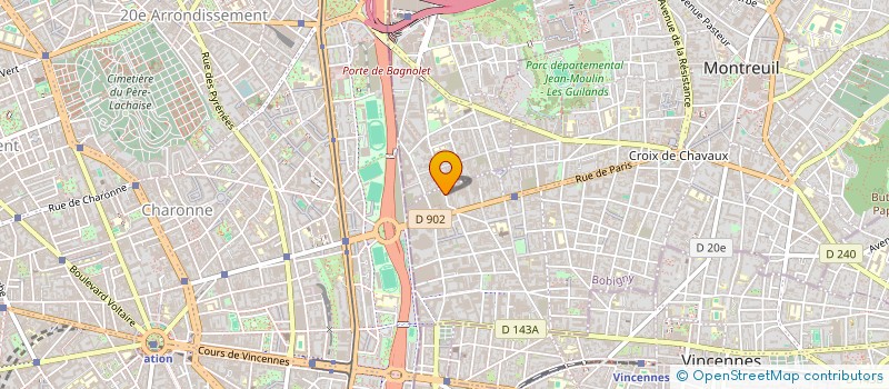 localisation de l'entreprise MADAME FLOARE CIRPACIU  MONTREUIL