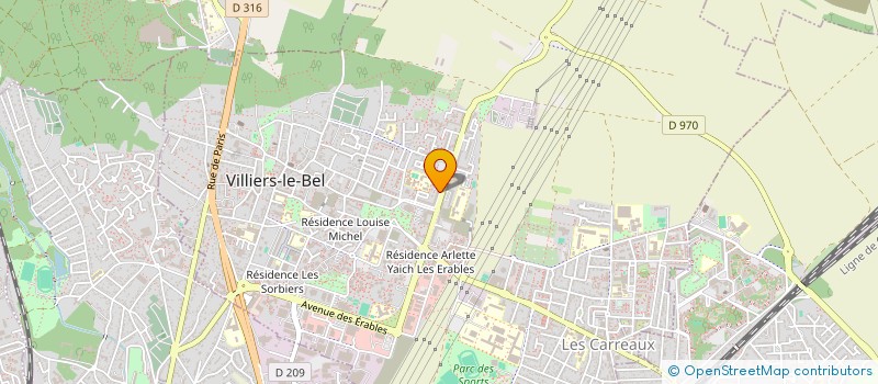 localisation de l'entreprise MADAME FLODINE ANTHONYSAMY  VILLIERS-LE-BEL