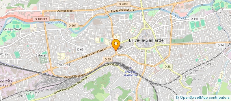 localisation de l'entreprise MADAME FLORA AUBRUN à BRIVE-LA-GAILLARDE