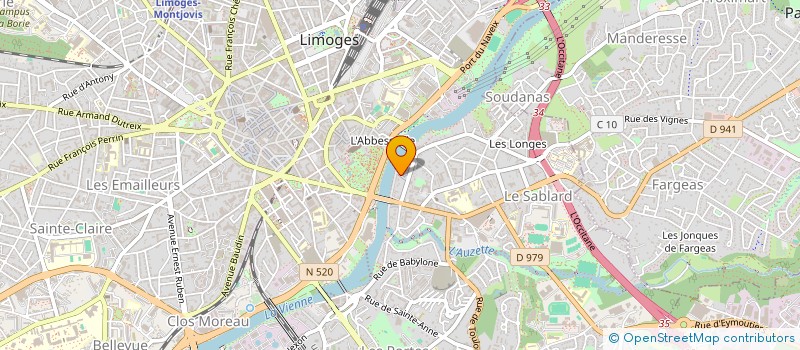 localisation de l'entreprise MADAME FLORA BASTHIER à LIMOGES