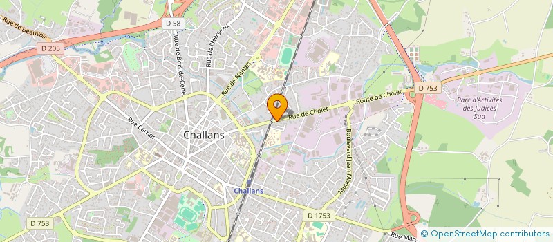 localisation de l'entreprise MADAME FLORA BAYARD à CHALLANS