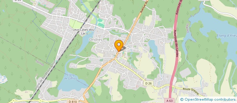 localisation de l'entreprise MADAME FLORA BELLON  ONDRES