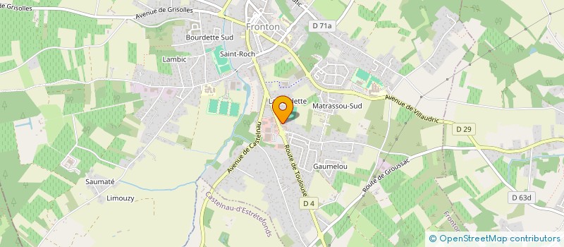 localisation de l'entreprise MADAME FLORA BERDUGO  FRONTON