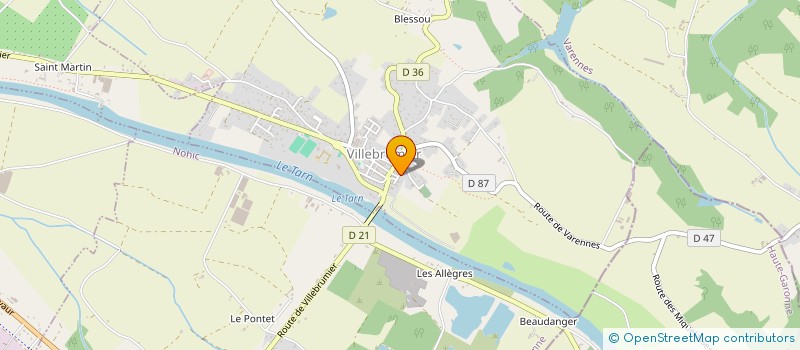 localisation de l'entreprise MADAME FLORA BONNEFOY  VILLEBRUMIER