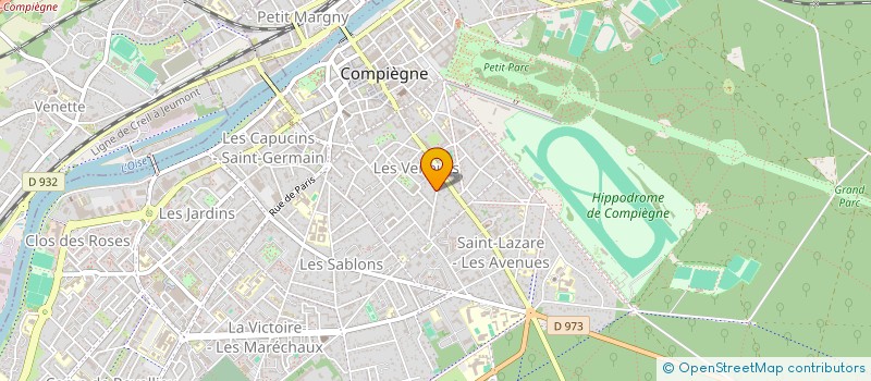 localisation de l'entreprise MADAME FLORA BONVICINI  COMPIEGNE