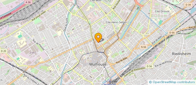 localisation de l'entreprise MADAME FLORA BRUNELLI  MULHOUSE