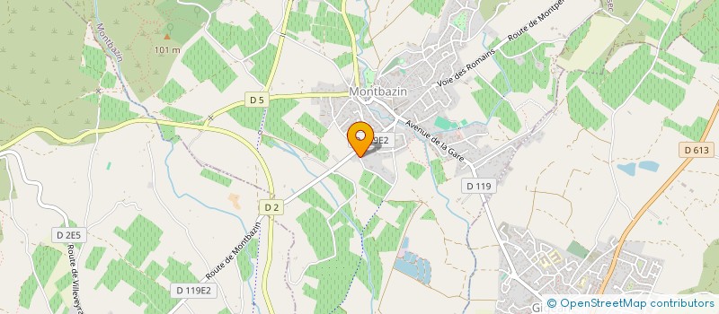 localisation de l'entreprise MADAME FLORA CARACCIOLO  MONTBAZIN