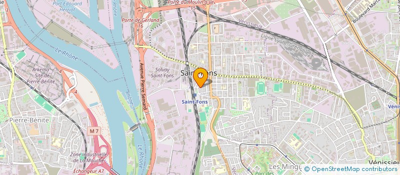 localisation de l'entreprise MADAME FLORA CARRON  SAINT-FONS