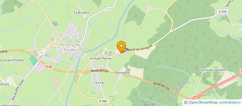 localisation de l'entreprise MADAME FLORA CHILIN  PERRECY-LES-FORGES