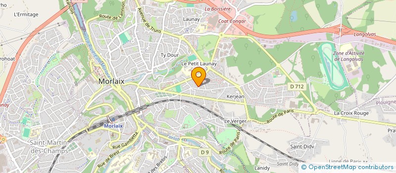 localisation de l'entreprise MADAME FLORA COZILIS  MORLAIX