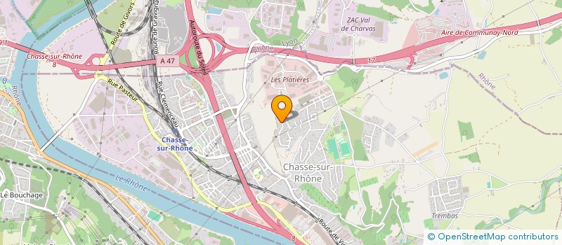 localisation de l'entreprise MADAME FLORA DA FONSECA CASTRO  CHASSE-SUR-RHONE