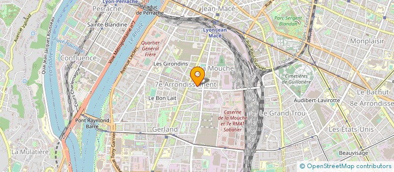 localisation de l'entreprise MADAME FLORA DAHMANE  LYON