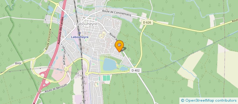 localisation de l'entreprise MADAME FLORA DEGROLARD  LABOUHEYRE