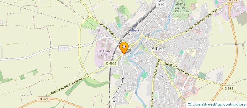 localisation de l'entreprise MADAME FLORA DEVILLERS  ALBERT