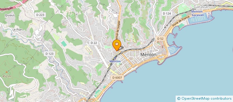 localisation de l'entreprise MADAME FLORA DI VINCENZO  MENTON