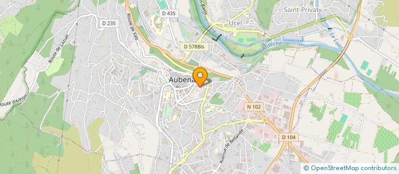 localisation de l'entreprise MADAME FLORA DUPONT à AUBENAS