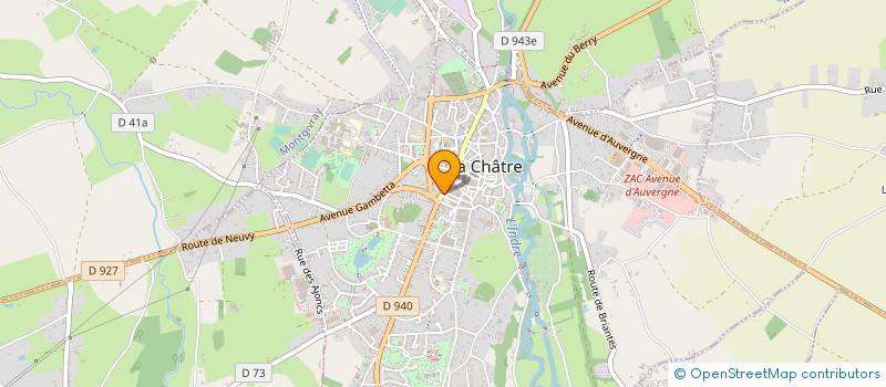 localisation de l'entreprise MADAME FLORA DURAND à LA CHATRE