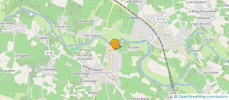 localisation de l'entreprise MADAME FLORA DUTERTRE  MONNIERES