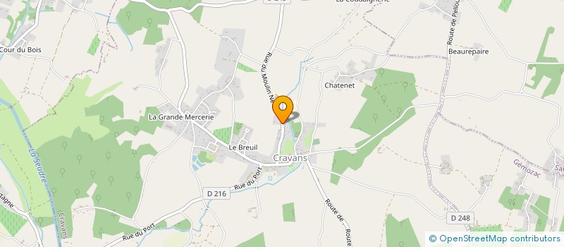 localisation de l'entreprise MADAME FLORA FERRIERES  CRAVANS