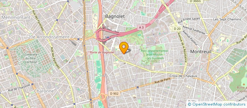 localisation de l'entreprise MADAME FLORA GROSY à BAGNOLET