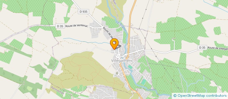 localisation de l'entreprise MADAME FLORA GUIBERT à VILLEGAILHENC