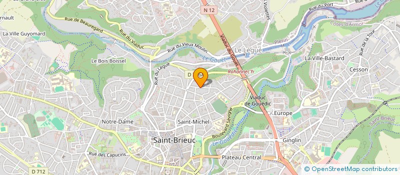 localisation de l'entreprise MADAME FLORA HURBAULT-OGREN à SAINT-BRIEUC