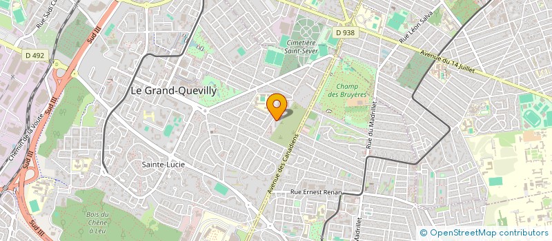 localisation de l'entreprise MADAME FLORA KOUAKOU  LE GRAND-QUEVILLY