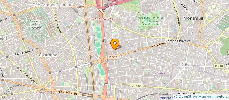 localisation de l'entreprise MADAME FLORA LANGLOIS à MONTREUIL