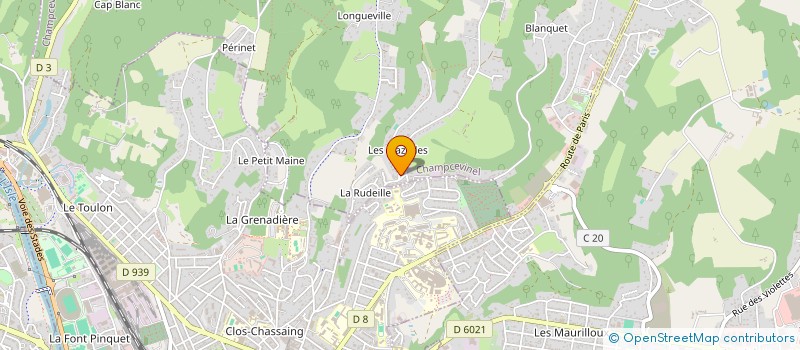 localisation de l'entreprise MADAME FLORA LAVAUD  CHAMPCEVINEL