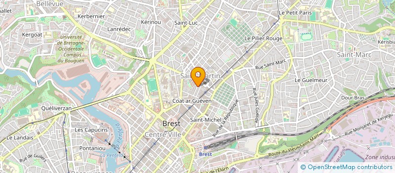 localisation de l'entreprise MADAME FLORA LE GALL à LANDERNEAU