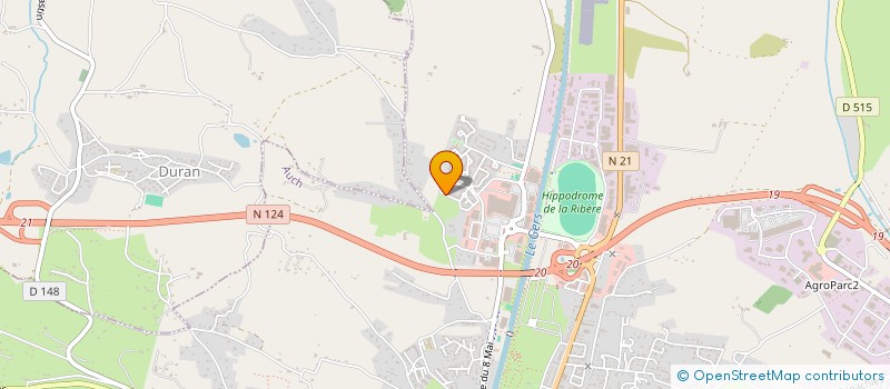 localisation de l'entreprise MADAME FLORA LEFEBVRE  AUCH