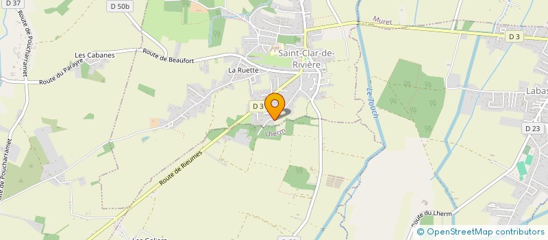 localisation de l'entreprise MADAME FLORA LESNE  SAINT-CLAR-DE-RIVIERE