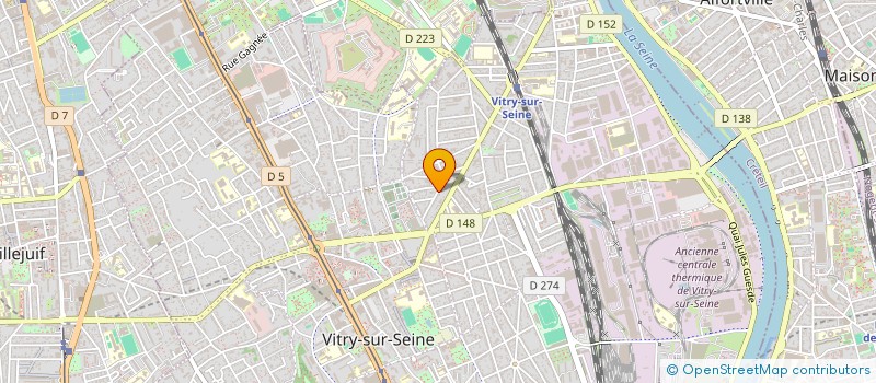 localisation de l'entreprise MADAME FLORA LIEGEY à VITRY-SUR-SEINE
