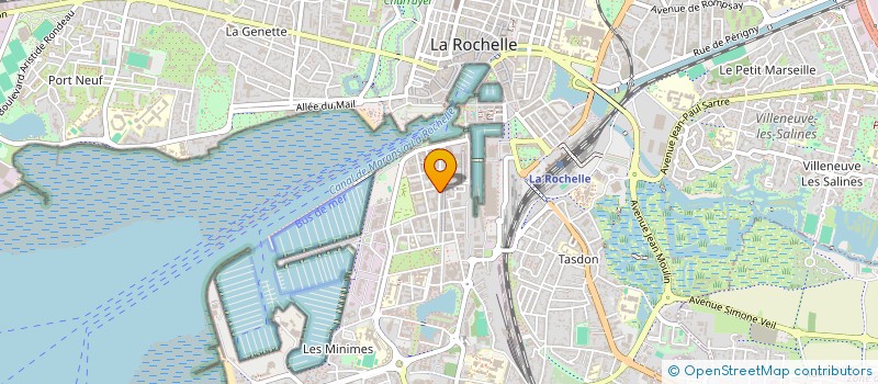 localisation de l'entreprise MADAME FLORA MARIE PAULE PILLION  LA ROCHELLE