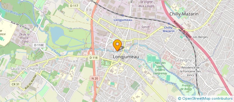 localisation de l'entreprise MADAME FLORA MARQUET à LONGJUMEAU