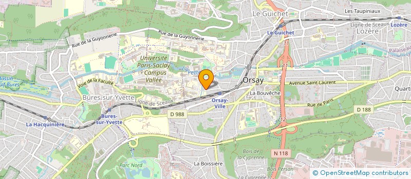 localisation de l'entreprise MADAME FLORA MILLET à ORSAY