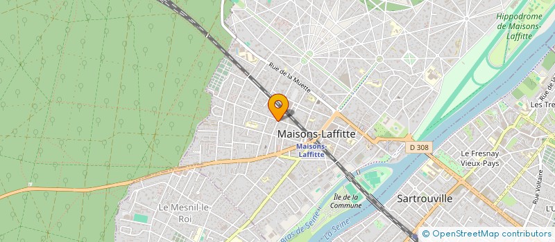 localisation de l'entreprise MADAME FLORA MONSAINGEON  MAISONS-LAFFITTE