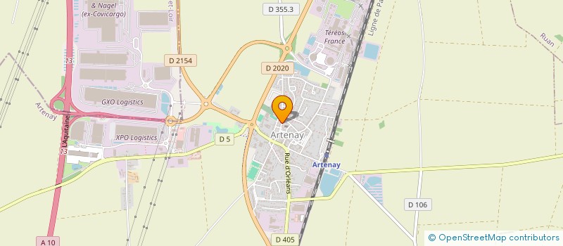 localisation de l'entreprise MADAME FLORA MORIZE à ARTENAY