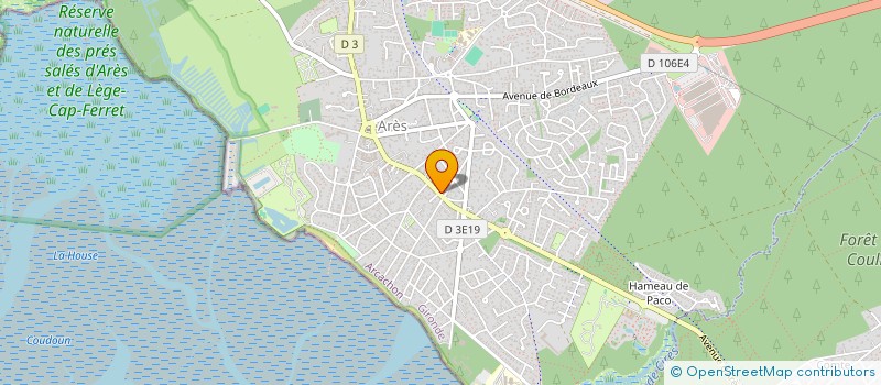 localisation de l'entreprise MADAME FLORA NAUD  ARES