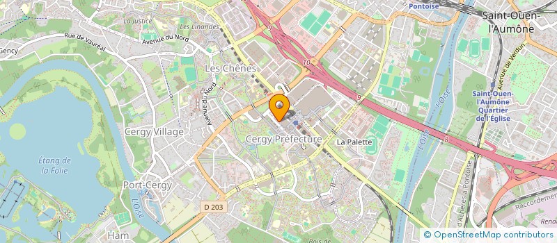 localisation de l'entreprise MADAME FLORA NDAWA DEFFO FLORA STEVINE  CERGY