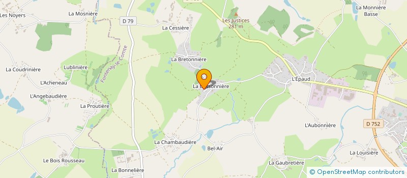 localisation de l'entreprise MADAME FLORA PAVAGEAU  SEVREMONT