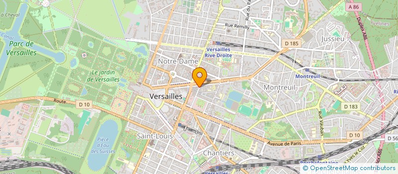 localisation de l'entreprise MADAME FLORA PERONNET à VERSAILLES