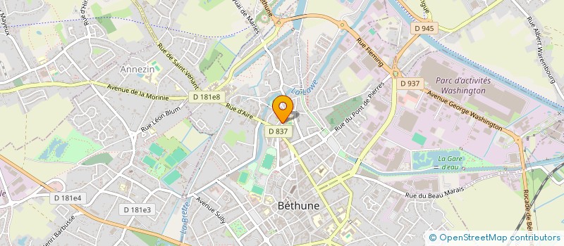 localisation de l'entreprise MADAME FLORA POLLEFOORT à BETHUNE